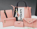 Prada Saffiano Beige Leather Crossbody Chain Bag